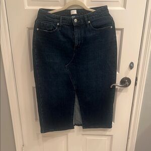 a new day Women's Dark Blue Denim Skirt